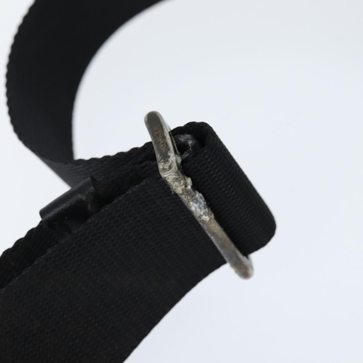 Prada Front Pocket Messenger Bag Tessuto, BLACK, NYLON, Shoulder bag