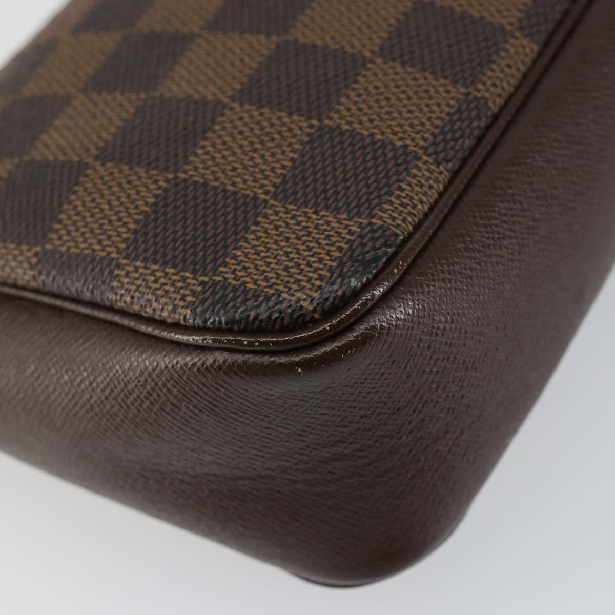 Louis Vuitton Trousse Make Up Bag Damier, BROWN, CANVAS, Clutche & pouche