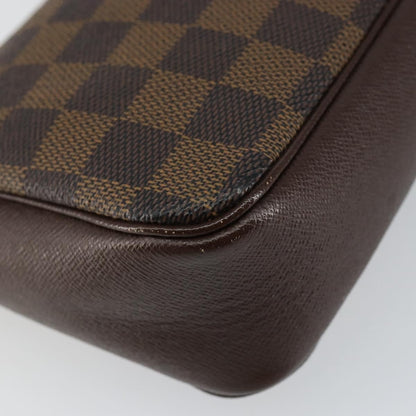 Louis Vuitton Trousse Make Up Bag Damier, BROWN, CANVAS, Clutche & pouche