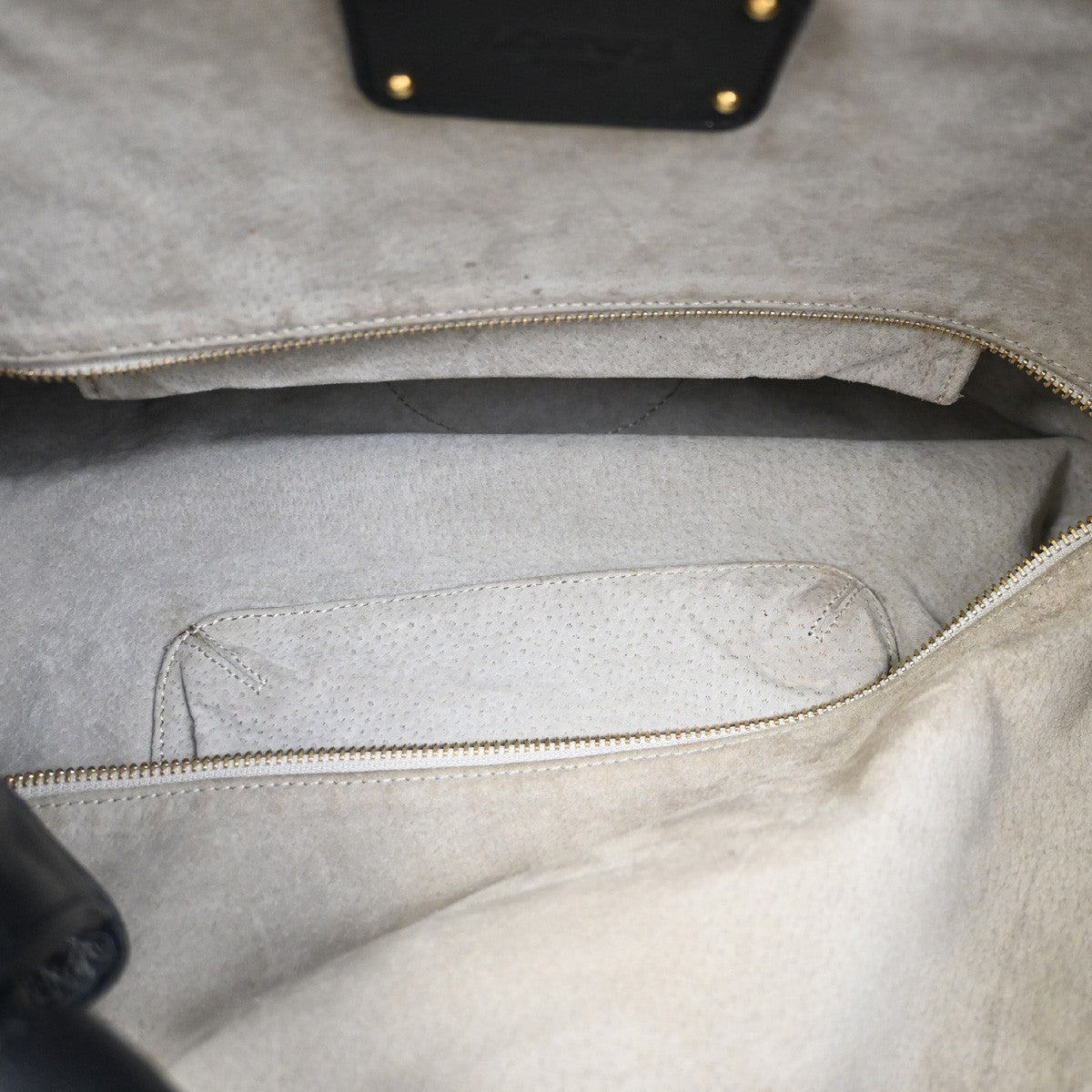 Loewe Anagram Logo Nappa Aire Hand Bag Leather, Black, Leather, Tote Bag