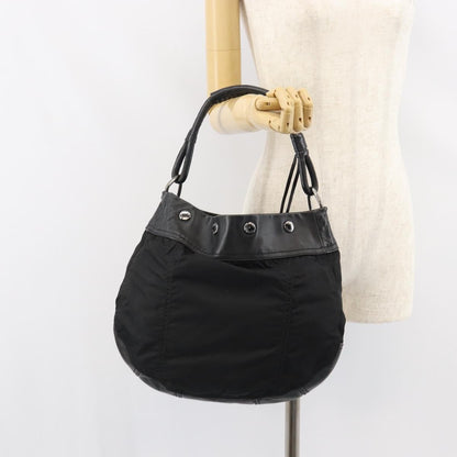 Prada Vintage Shoulder Bag Tessuto, BLACK, NYLON, Shoulder bag