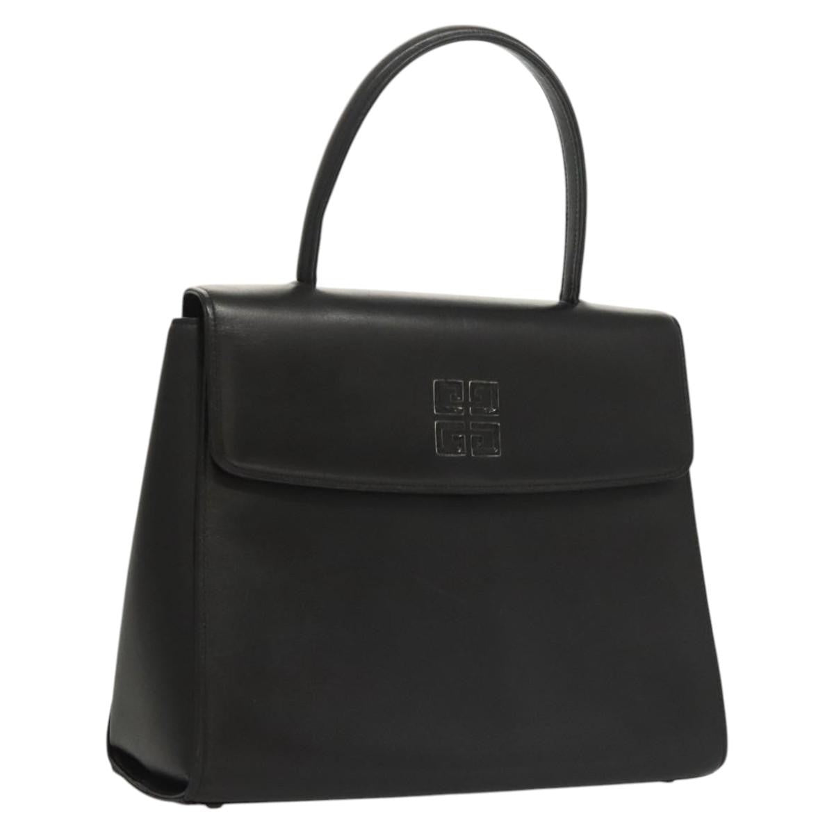 Givenchy Vintage 4G handbag Leather, BLACK, LEATHER, Handbag