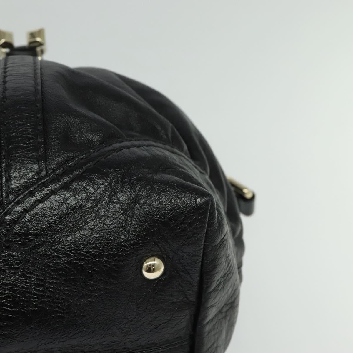 Gucci Nail Boston Bag Leather, BLACK, LEATHER, Travel bag