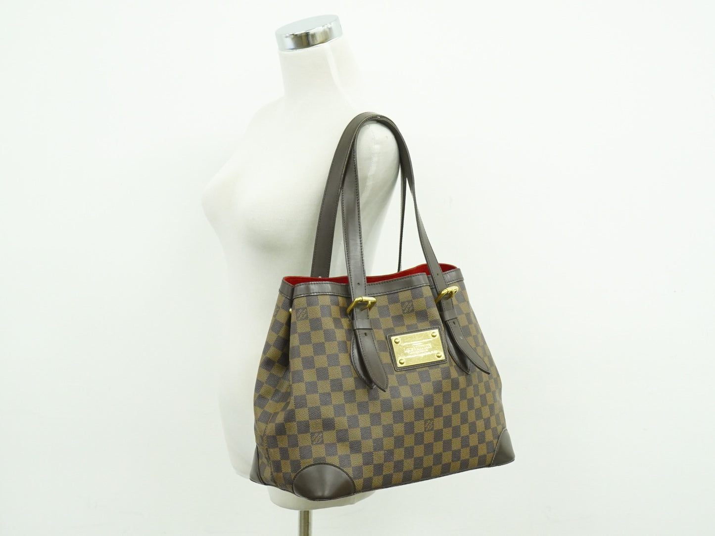 Louis Vuitton Hampstead Handbag Damier, Brown, Canvas, Shoulder Bag