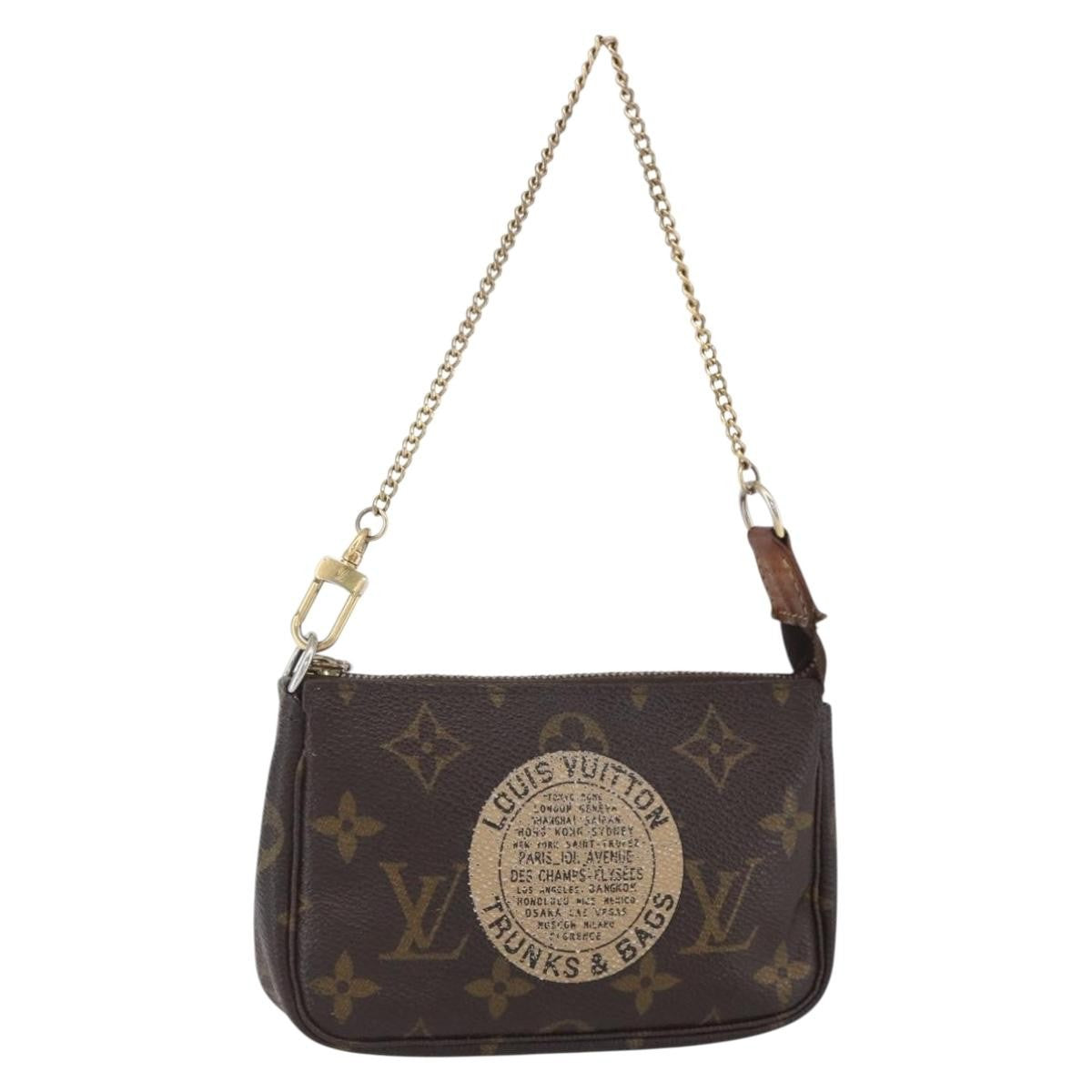 Louis Vuitton Pochette Accessoires Limited Edition Monogram Canvas, BROWN, CANVAS, Clutche & pouche
