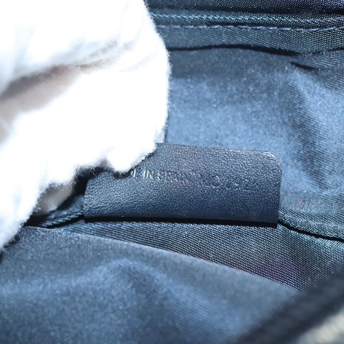 Christian Dior Saddle Zip Pouch Diorissimo Canvas, NAVY, CANVAS, Clutche & pouche