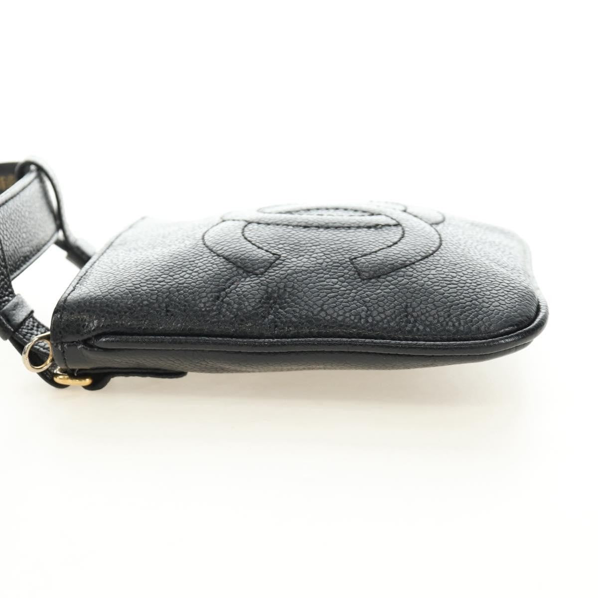 Chanel Vintage Timeless Belt Bag Caviar, Black, Leather, Clutch