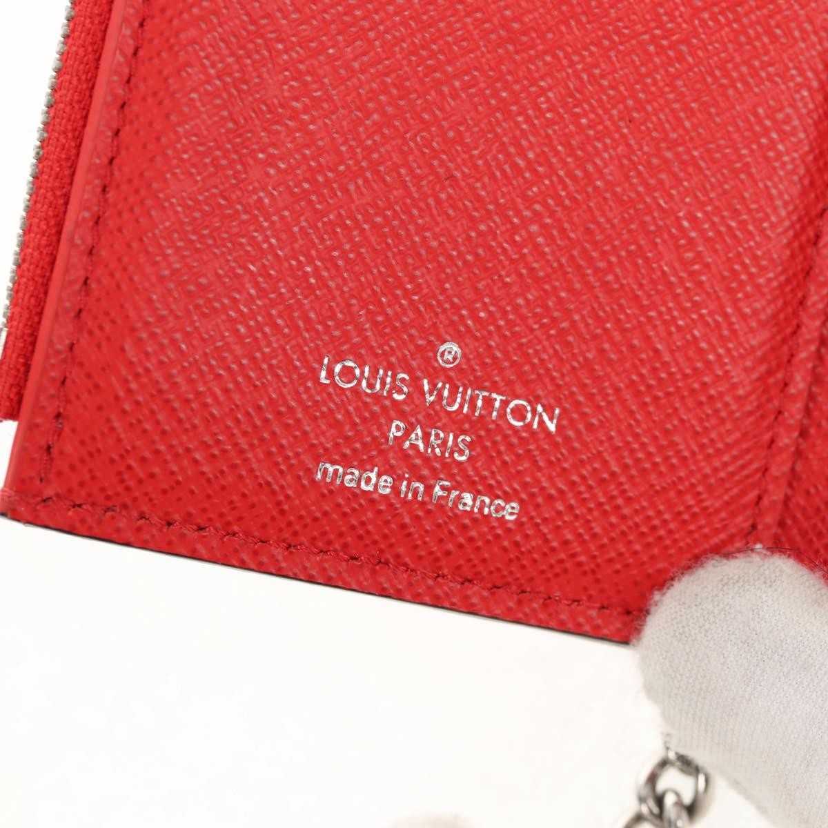 Louis Vuitton Chain Wallet Limited Edition Supreme Epi Leather, RED, LEATHER, Wallets