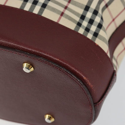 Burberry Nova Check Tote Canvas and Leather, BEIGE, CANVAS, Tote bag