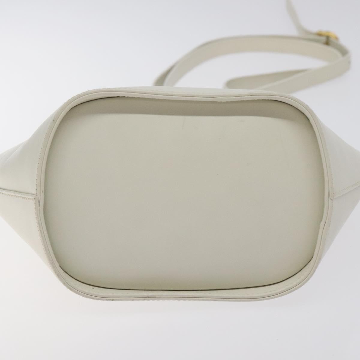 Salvatore Ferragamo Shoulder Bag Leather, WHITE, LEATHER, Shoulder bag