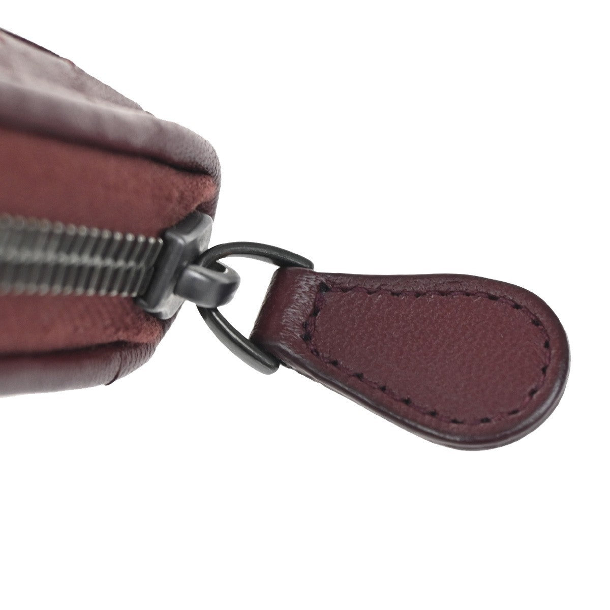 Bottega Veneta Intrecciato Long Zip  Wallet Leather, BURGUNDY, LEATHER, Wallets