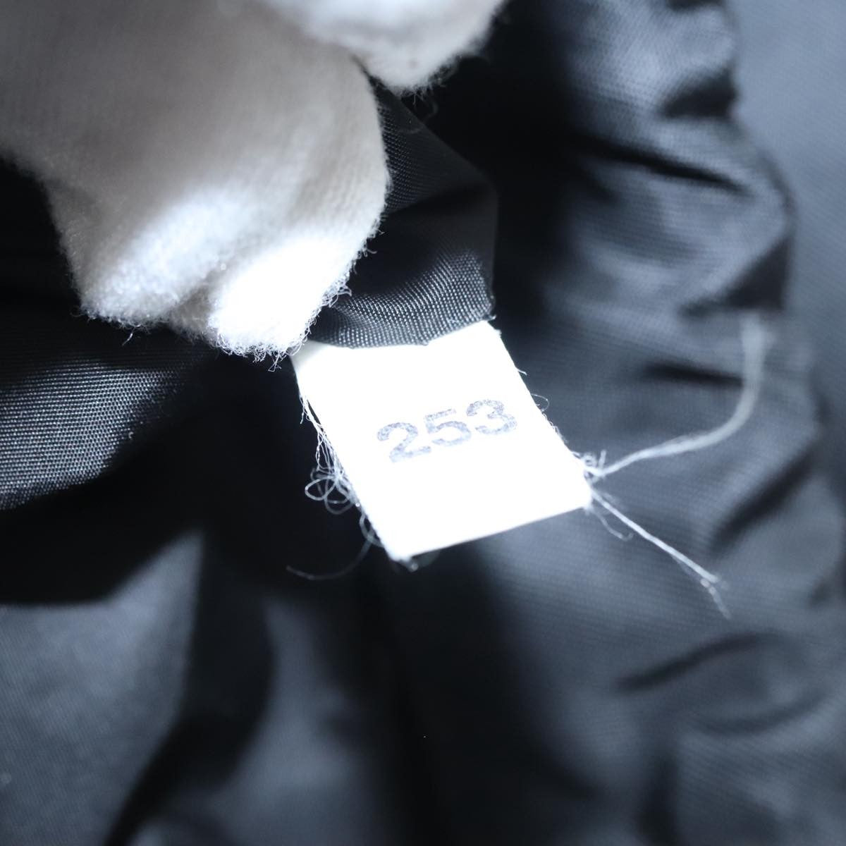 Prada Logo Drawstring Backpack Tessuto with Printed Saffiano, BLACK, NYLON, Backpack