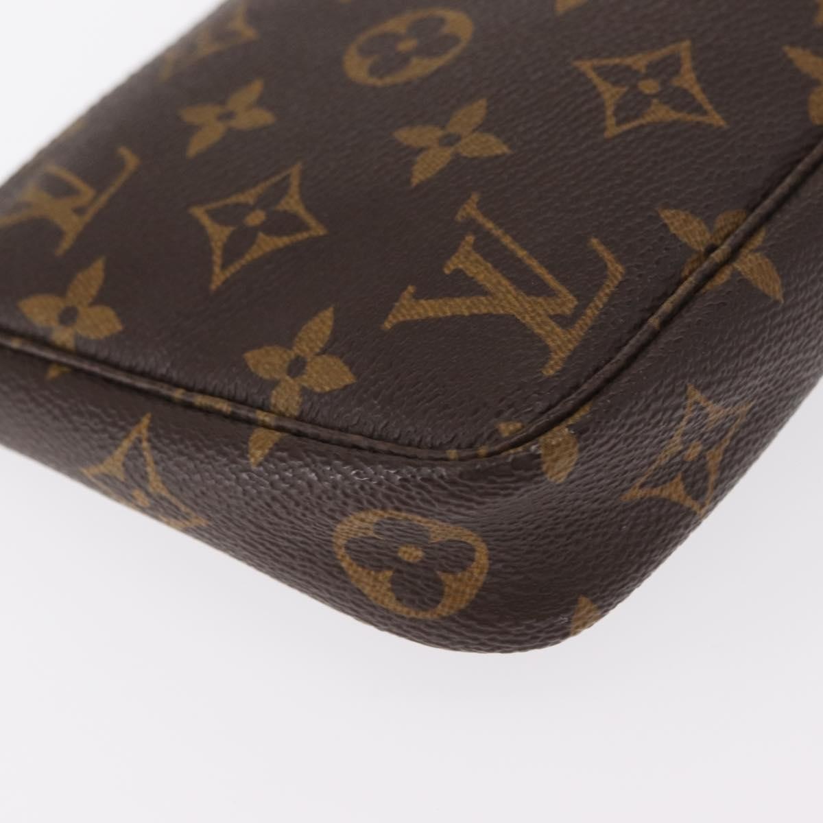 Louis Vuitton Pochette Accessoires Monogram Canvas, BROWN, CANVAS, Clutche & pouche