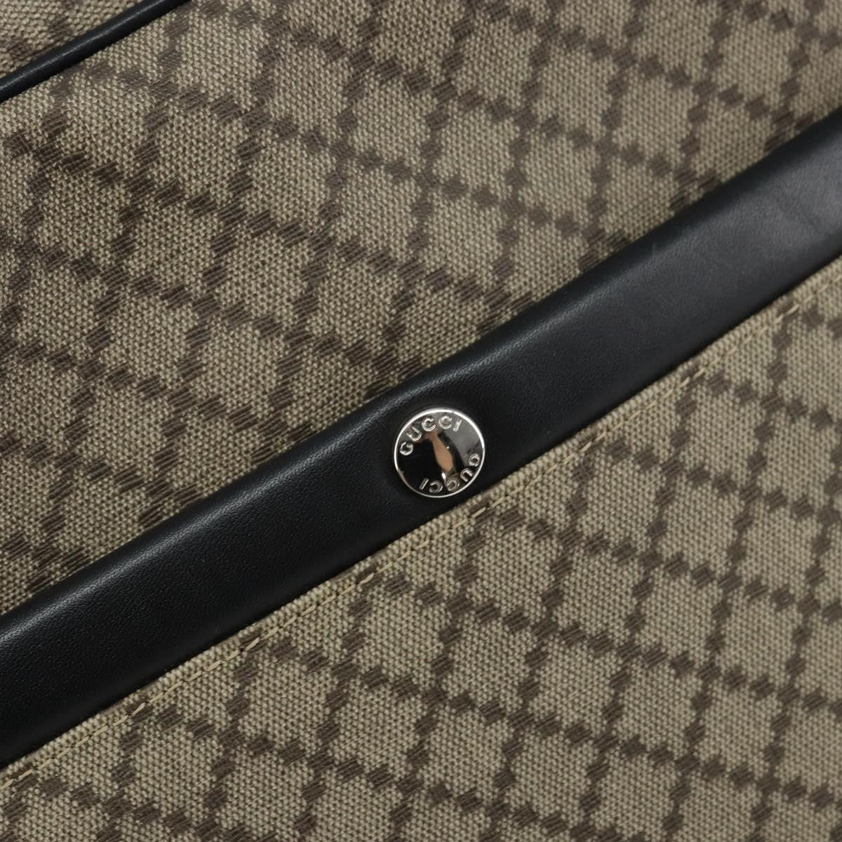 Gucci Snap Messenger Bag Diamante Coated Canvas, BEIGE, PVC, Shoulder bag