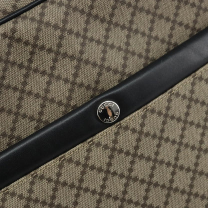 Gucci Snap Messenger Bag Diamante Coated Canvas, BEIGE, PVC, Shoulder bag