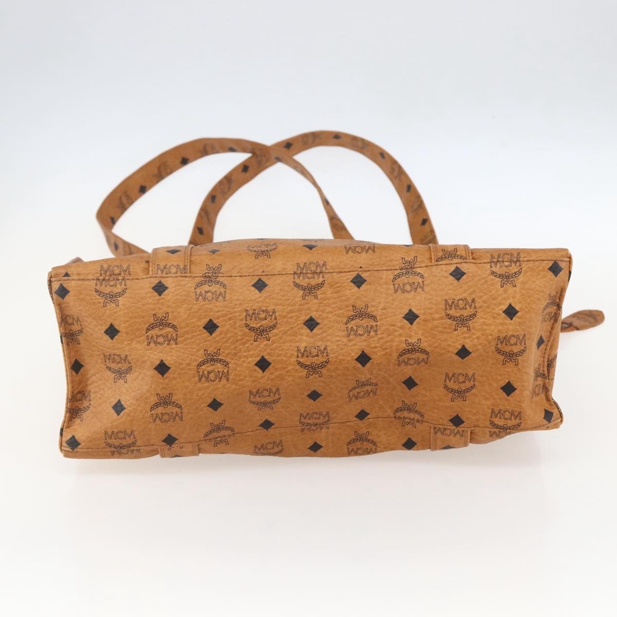 MCM Vintage Visetos Tote bag Canvas, BROWN, PVC, Tote bag
