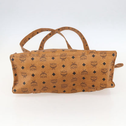 MCM Vintage Visetos Tote bag Canvas, BROWN, PVC, Tote bag