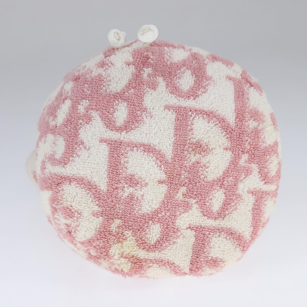 Christian Dior Vintage Trotter Pouch Pile, PINK, COTTON, Clutche & pouche