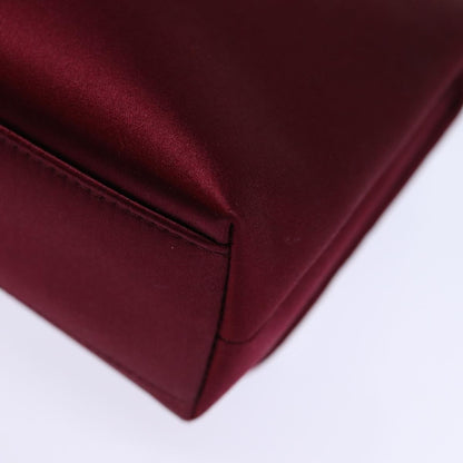 Chanel Flap shoulder Bag Satin, RED, SATIN, Shoulder bag