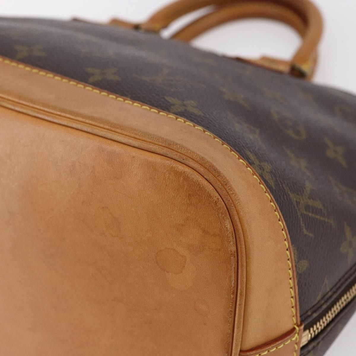 Louis Vuitton Alma Handbag Monogram Canvas, BROWN, CANVAS, Handbag