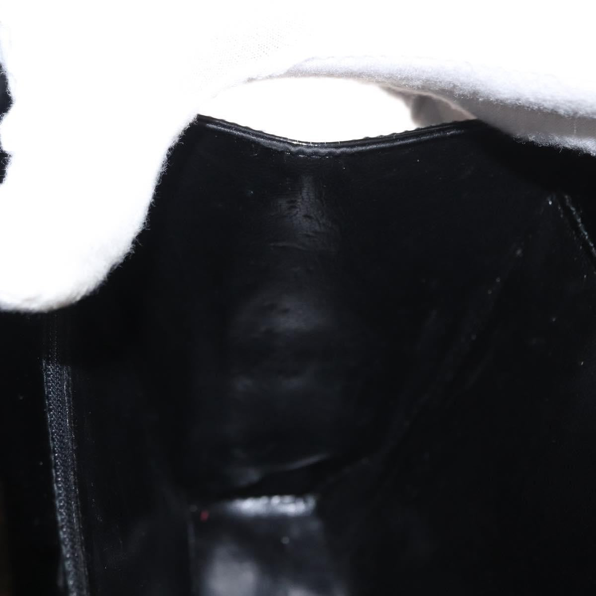 Salvatore Ferragamo Vintage Gancini Chain Shoulder Bag Patent Leather, BLACK, PATENT_LEATHER, Shoulder bag