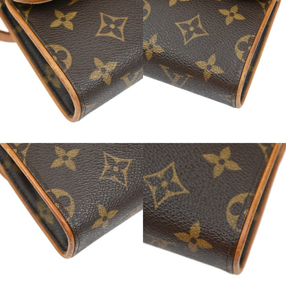 Louis Vuitton Florentine Waist Bag Monogram Canvas, BROWN, CANVAS, Clutche & pouche