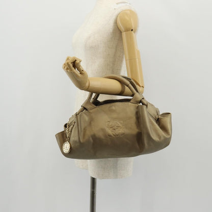 Loewe Anagram Logo Nappa Aire Hand Bag Leather, GOLD, LEATHER, Handbag