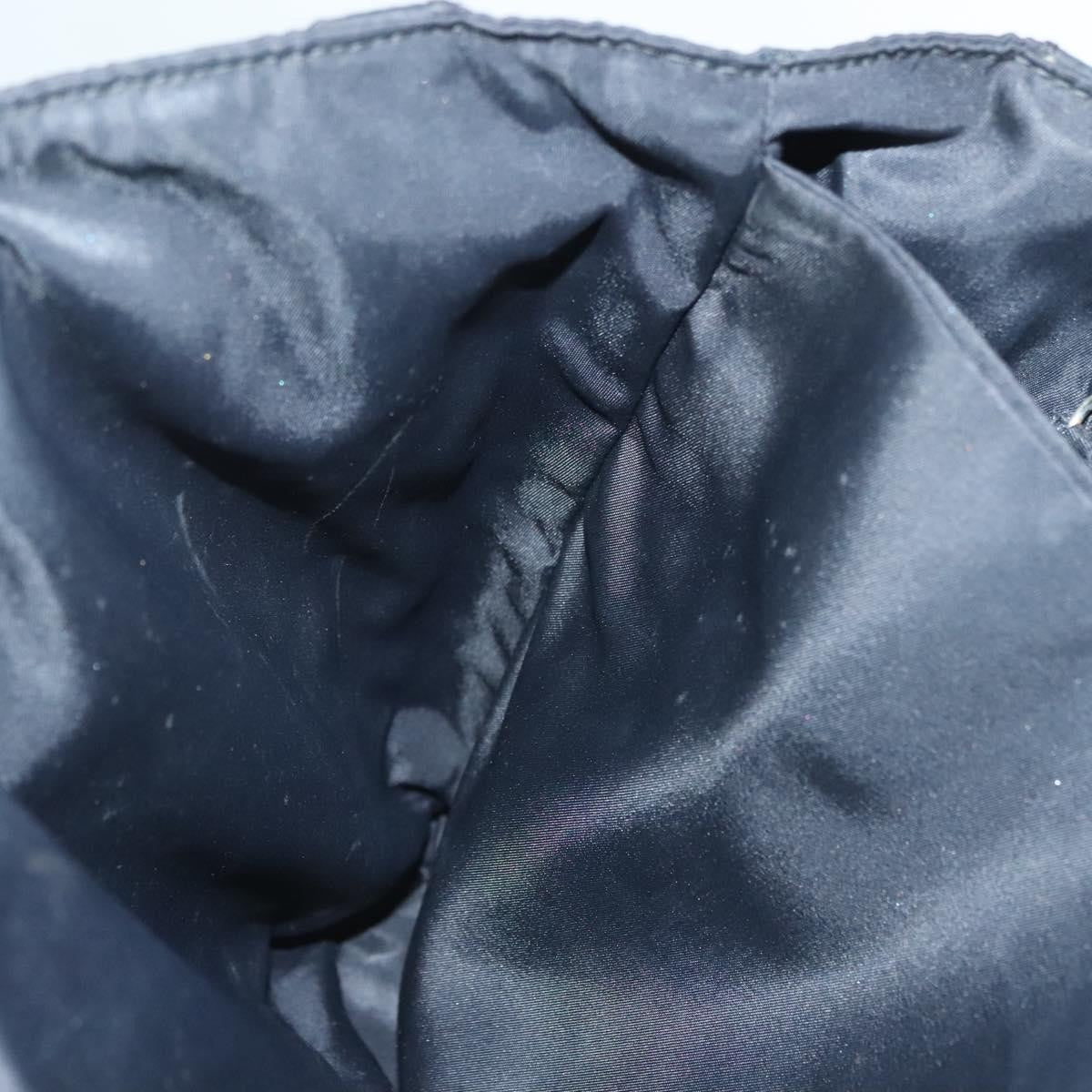 Prada Logo Flat Tote Bag. Nylon Tessuto, BLACK, NYLON, Handbag