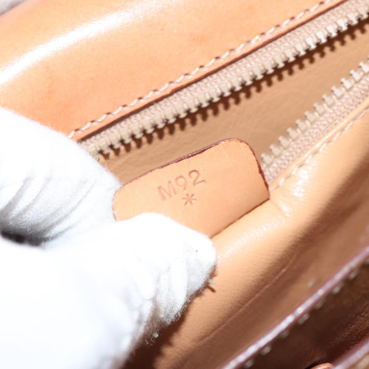 Celine Vintage Convertible Macadam Turnlock Shoulder Bag Canvas and Leather, BEIGE, CANVAS, Shoulder bag