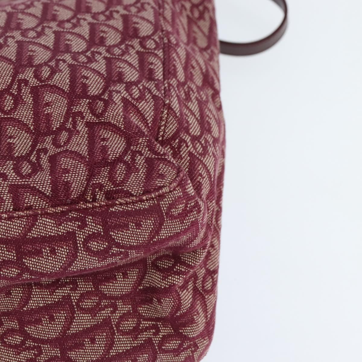 Christian Dior Trotteur Tote Bag Canvas, RED, CANVAS, Tote bag