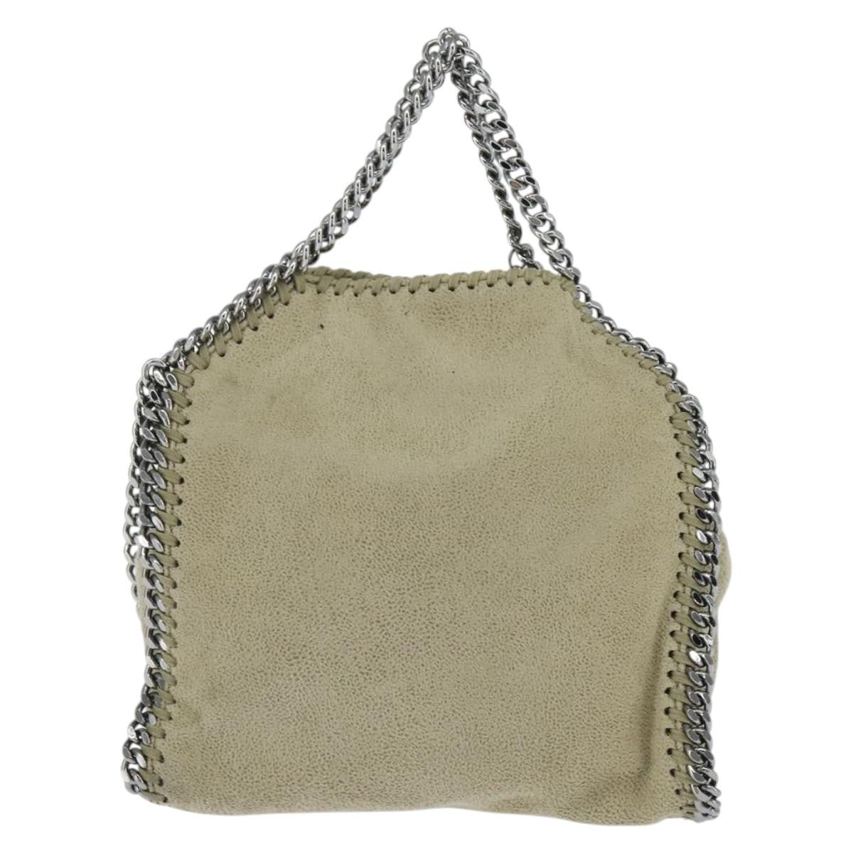 Stella McCartney Falabella Fold Over Bag Shaggy Deer, BEIGE, POLYESTER, Shoulder bag