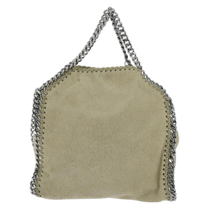 Stella McCartney Falabella Fold Over Bag Shaggy Deer, BEIGE, POLYESTER, Shoulder bag
