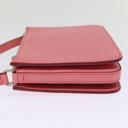 Burberry Penhurst Triple Zip Crossbody Leather, PINK, LEATHER, Shoulder bag