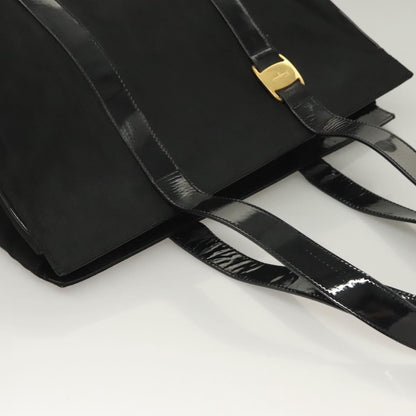 Salvatore Ferragamo Vala tote Nylon, BLACK, NYLON, Tote bag