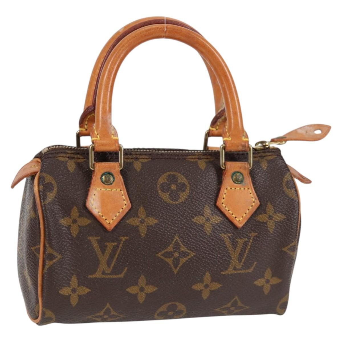 Louis Vuitton Speedy Mini HL Handbag Monogram Canvas, BROWN, CANVAS, Handbag