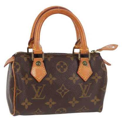 Louis Vuitton Speedy Mini HL Handbag Monogram Canvas, BROWN, CANVAS, Handbag