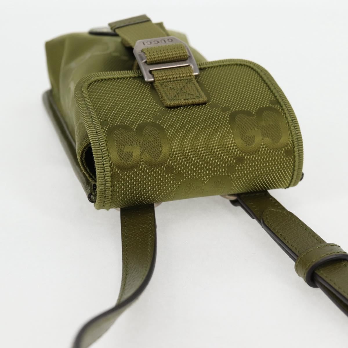 Gucci Off The Grid Shoulder Bag GG Econyl, GREEN, CANVAS, Shoulder bag