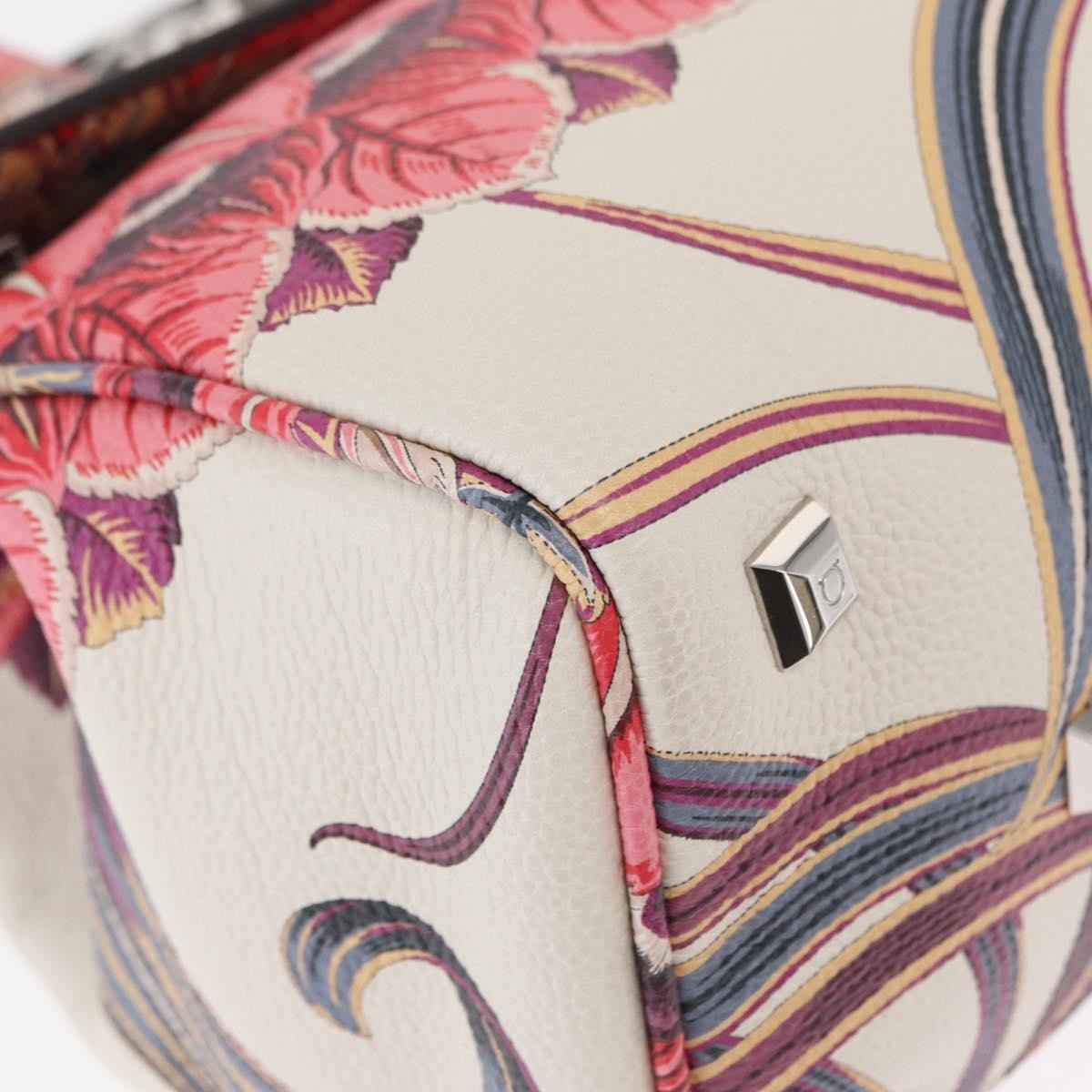 Salvatore Ferragamo Studio Satchel Printed Leather, MULTICOLOUR, LEATHER, Handbag