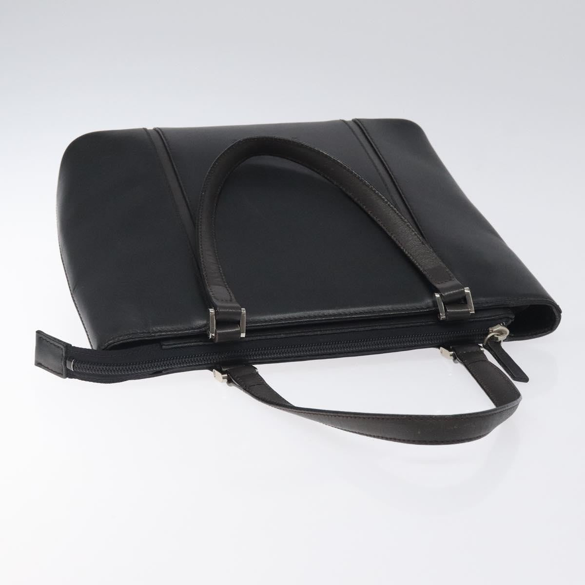 Burberry Vintage Handbag Leather, BLACK, LEATHER, Handbag