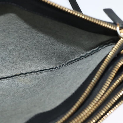 Celine Trio Crossbody Bag Leather, BLACK, LEATHER, Crossbody bag