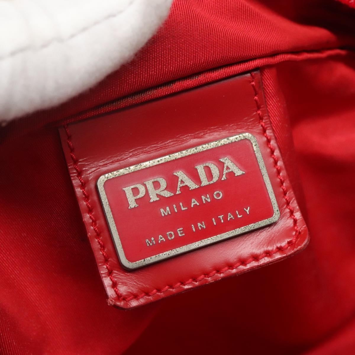 Prada Flat Messenger Bag Tessuto, Red, Nylon, Shoulder Bag