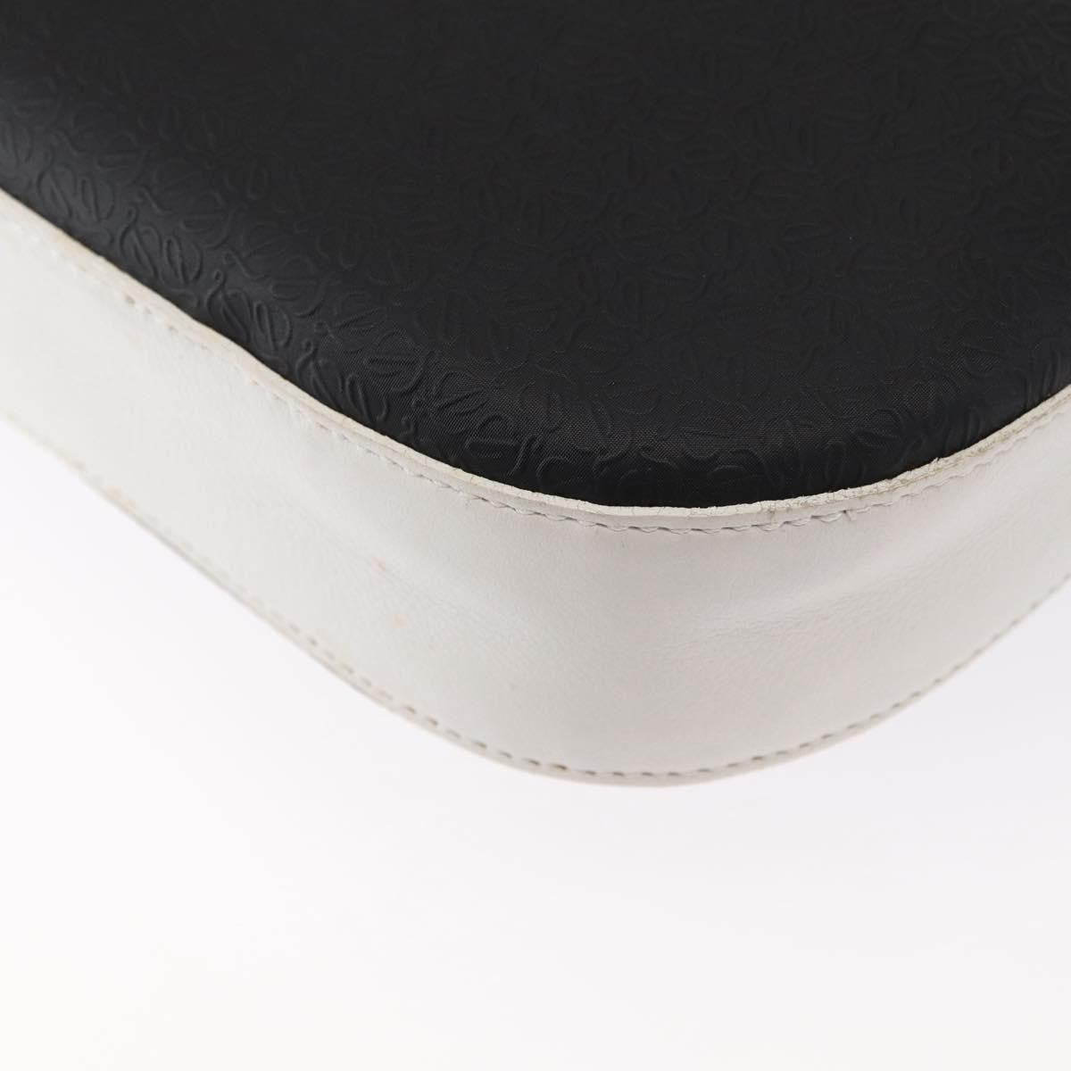 Loewe Anagram Shoulder Bag Leather, BLACK, LEATHER, Shoulder bag