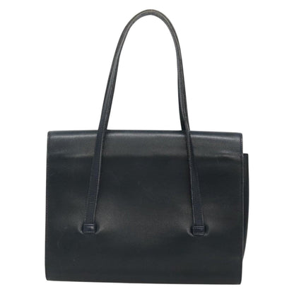Christian Dior Vintage Handbag Leather, NAVY, LEATHER, Handbag