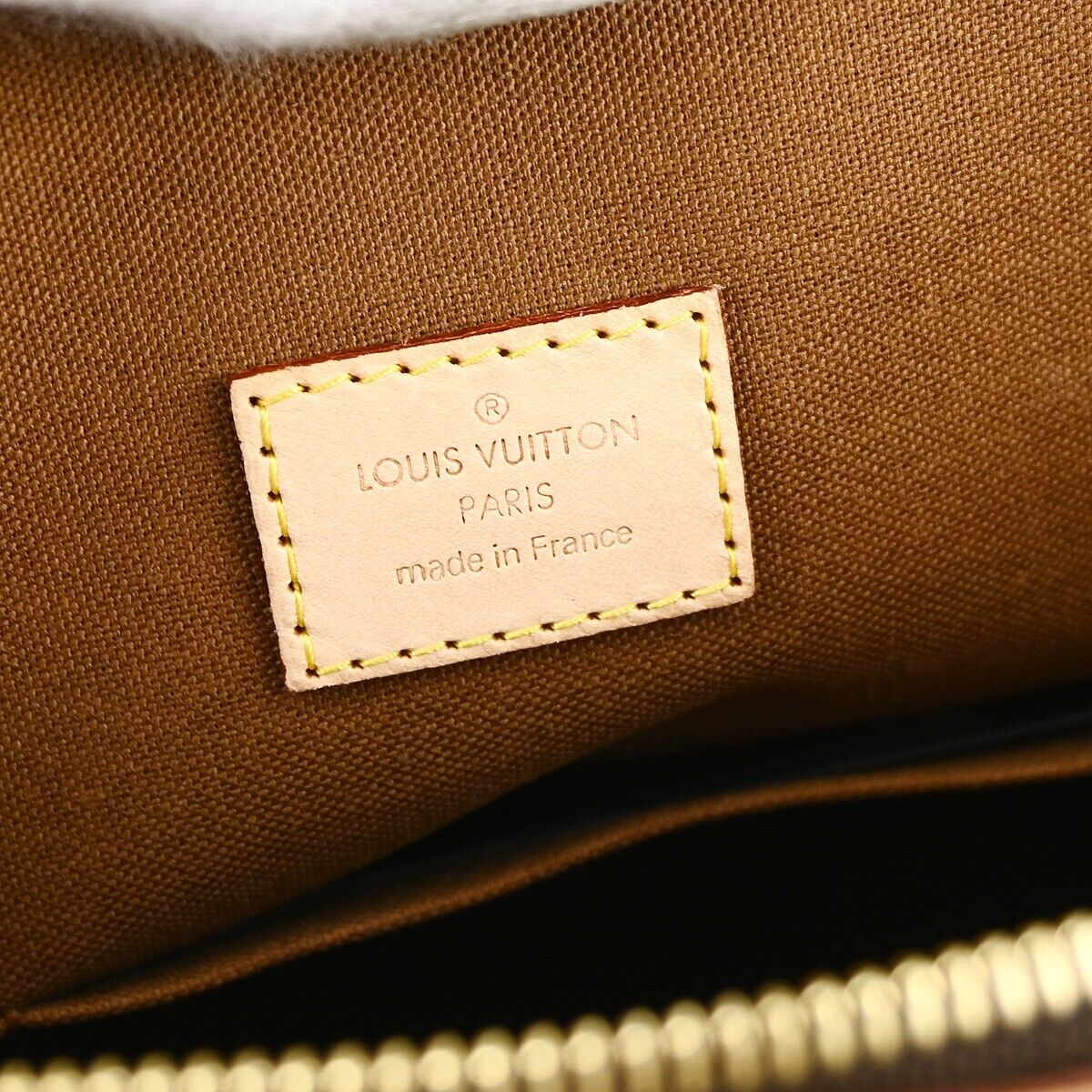 Louis Vuitton Lockit Handbag Monogram Canvas, BROWN, CANVAS, Handbag