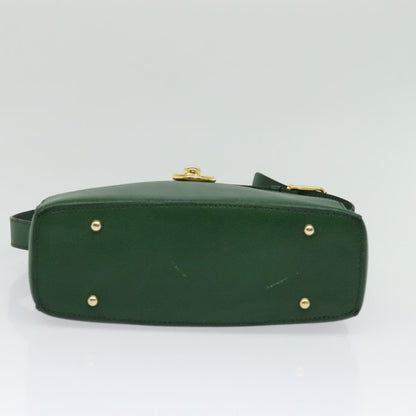 Celine Shoulder Bag Leather, GREEN, LEATHER, Shoulder bag