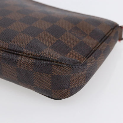 Louis Vuitton Pochette Accessoires Damier, BROWN, CANVAS, Clutche & pouche