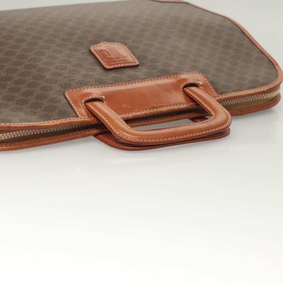 Celine Macadam Briefcase Canvas and leather, BROWN, CANVAS, Briefcase