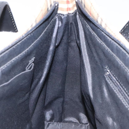 Burberry Shoulder Bag Nova Check Canvas, BEIGE, CANVAS, Shoulder bag