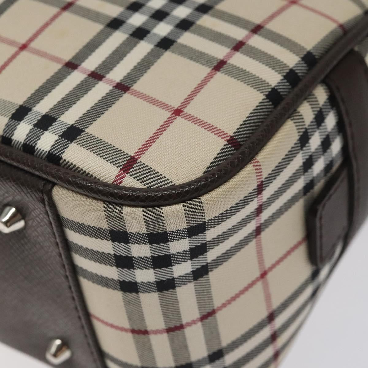 Burberry Nova Check Bowling Bag Canvas, BEIGE, CANVAS, Travel bag