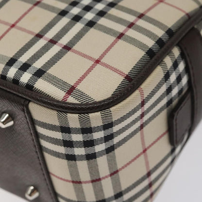 Burberry Nova Check Bowling Bag Canvas, BEIGE, CANVAS, Travel bag